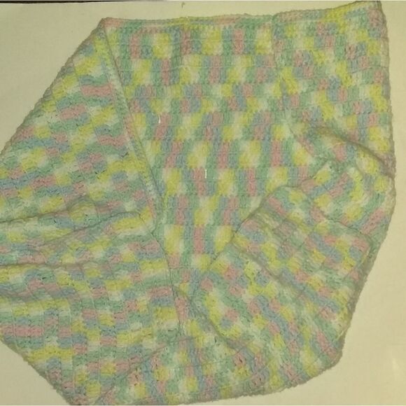 ⬇️⬇️⬇️Vintage Crochet Receiving Blanket - Picture 1 of 4